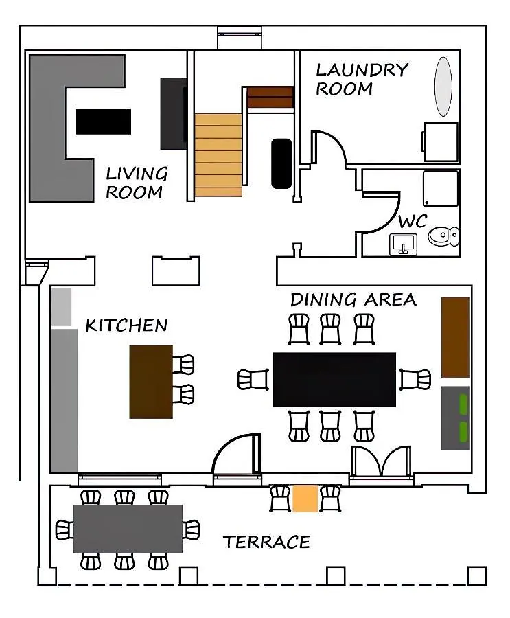 Villa Martin - Fast Wifi, Near Restaurant, Fenced Yard, Pavilion, Center Of Village Kringa